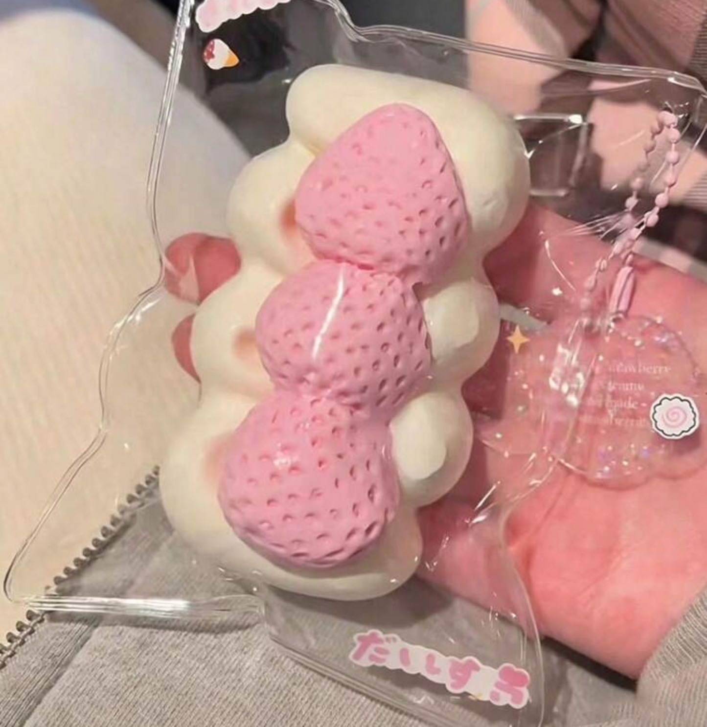 Strawberries and cream squishy