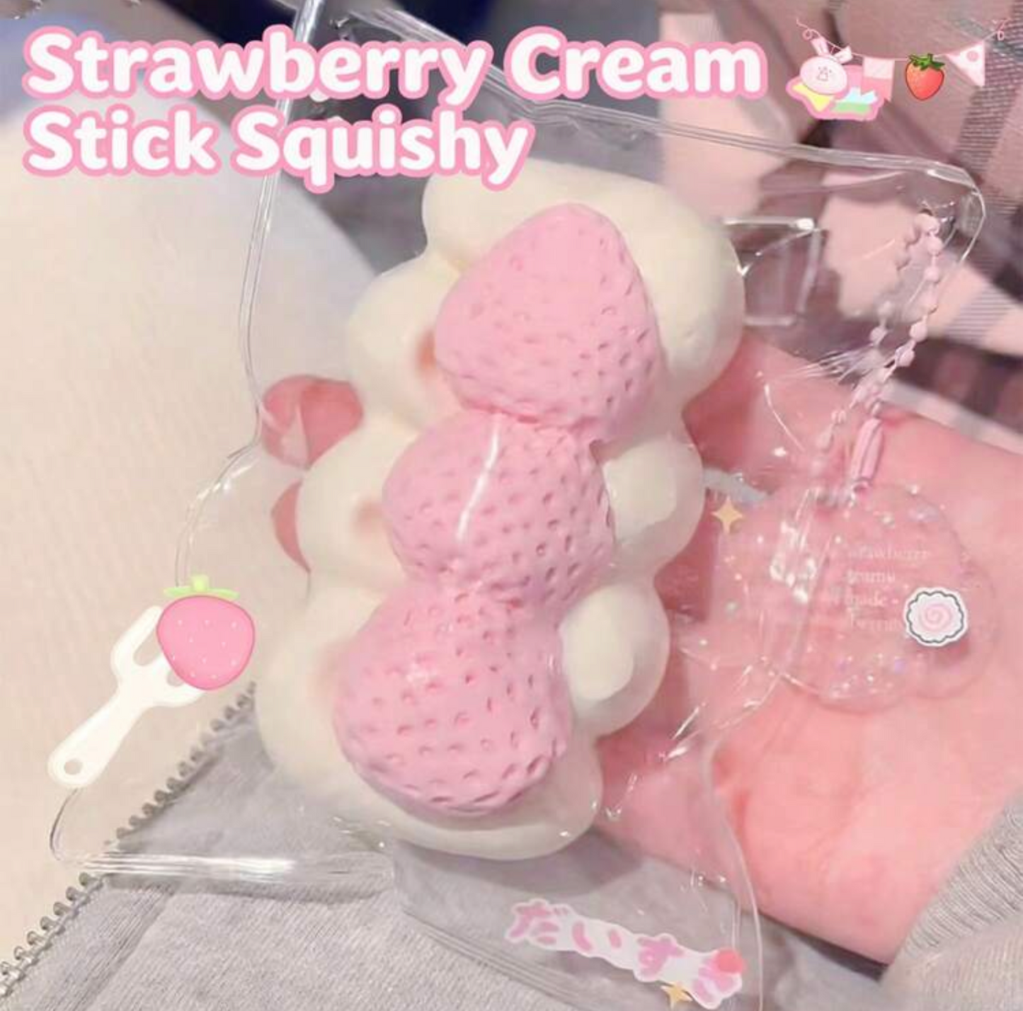 Strawberries and cream squishy