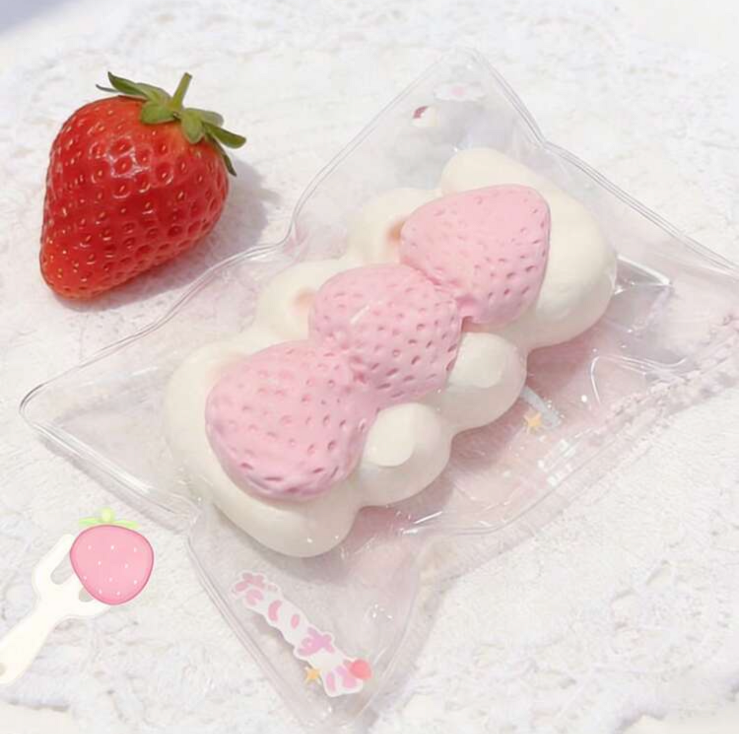 Strawberries and cream squishy