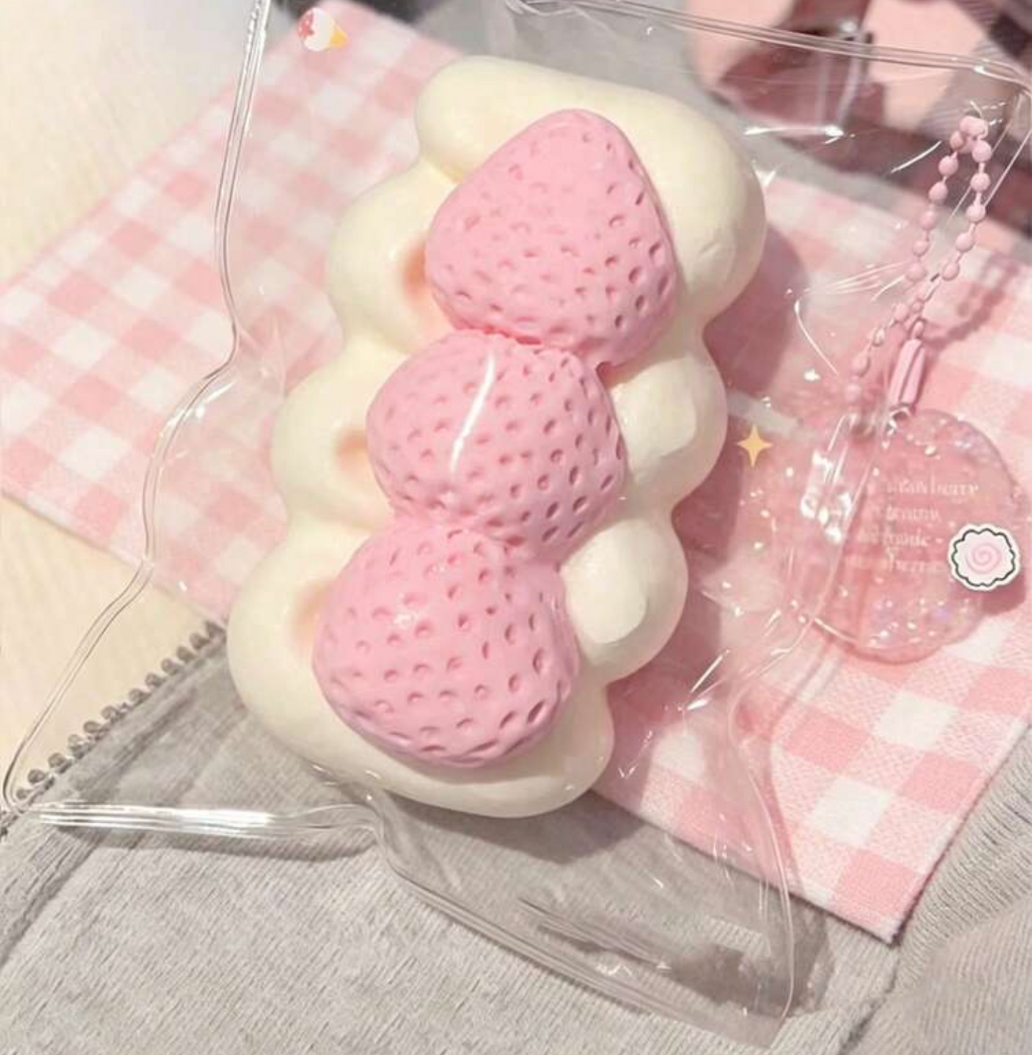 Strawberries and cream squishy