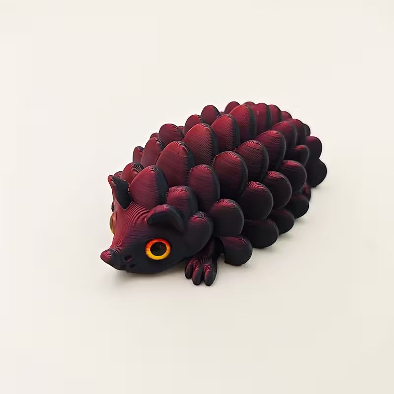 Flexi Articulated Hedgehog Red Blue Green