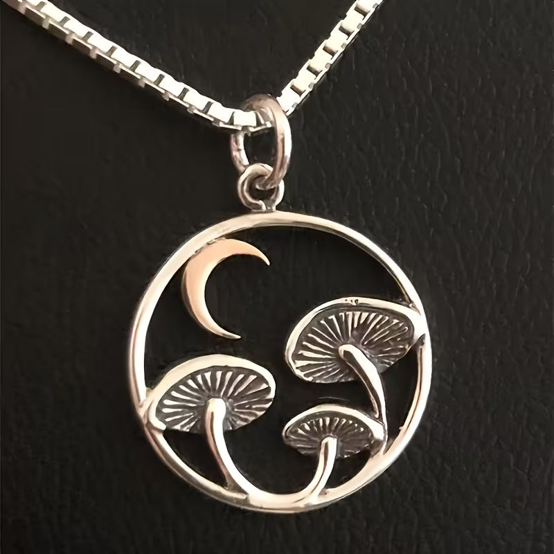 MOON AND MUSHROOM CHARM