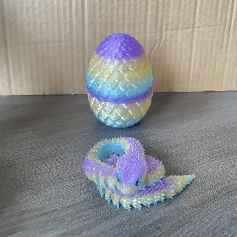 Flexi Articulated Snake And Egg 30cm 11.81in multicoloured