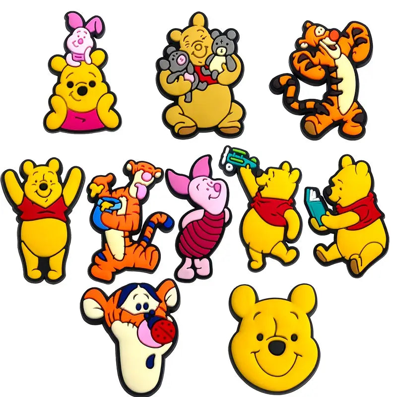 Pooh And Tigger Shoe Charms