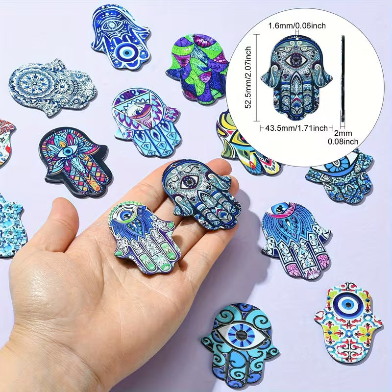 Evil Eye Hand Acrylic Charm