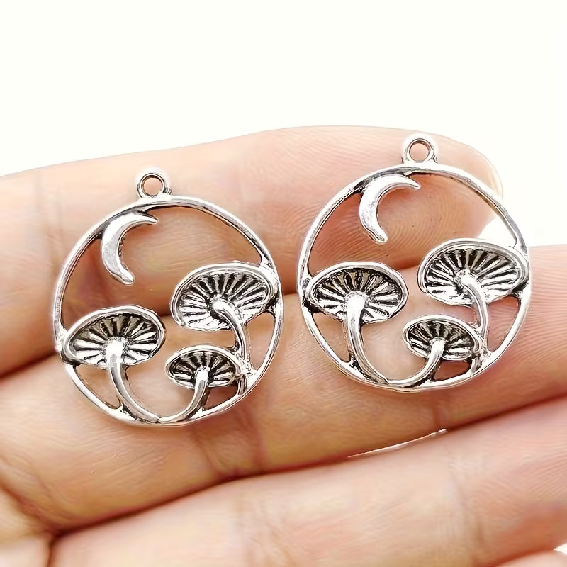 MOON AND MUSHROOM CHARM
