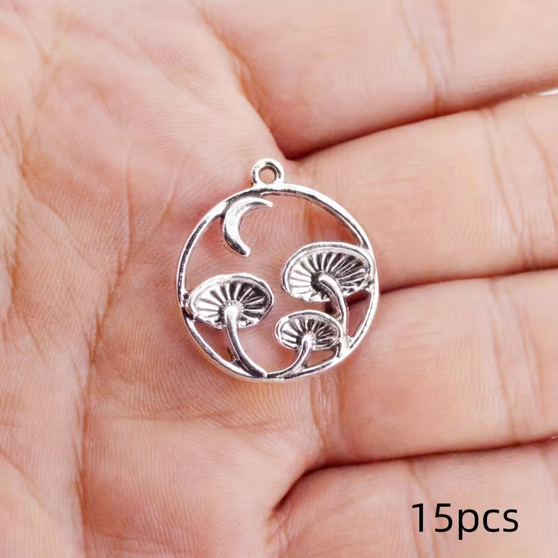 MOON AND MUSHROOM CHARM