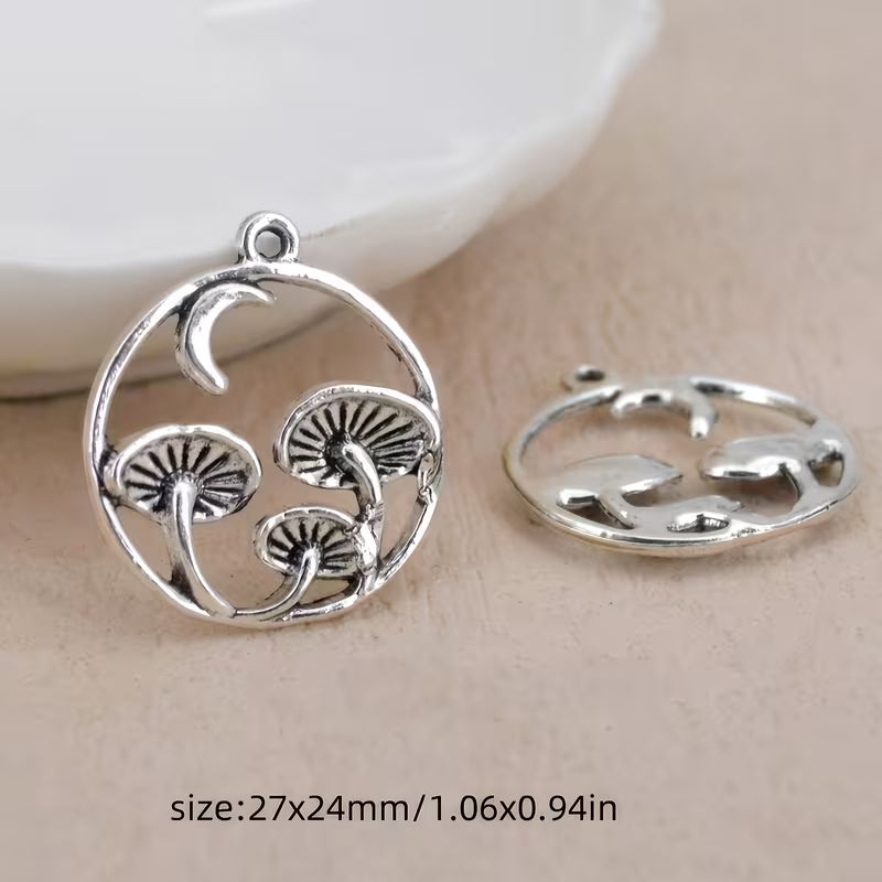 MOON AND MUSHROOM CHARM
