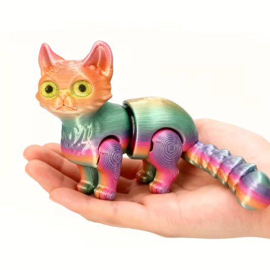 Flexi Articulated Cartoon Cat Candy 4.72in 12cm