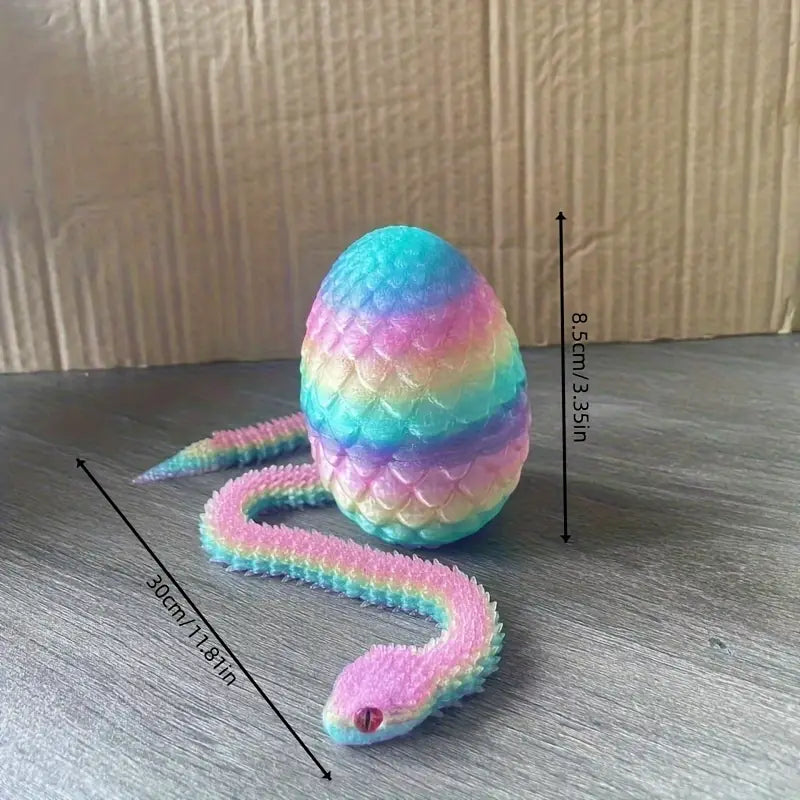 Flexi Articulated Snake And Egg 30cm 11.81in multicoloured