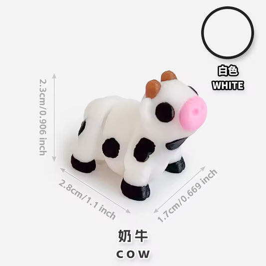 Mini Pocket Palz 3d Articulating Flexi Cow