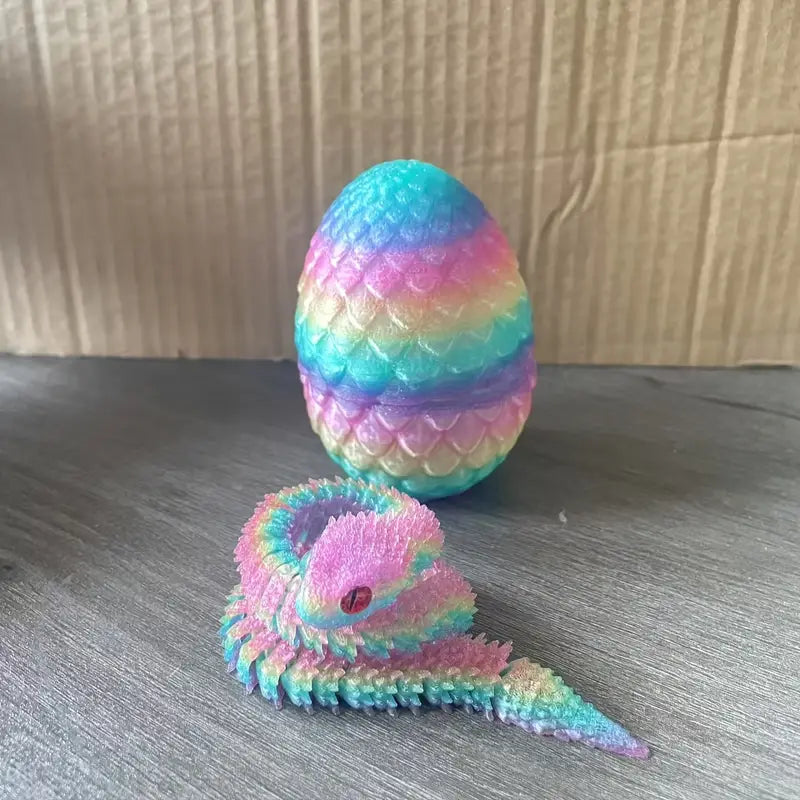 Flexi Articulated Snake And Egg 30cm 11.81in multicoloured