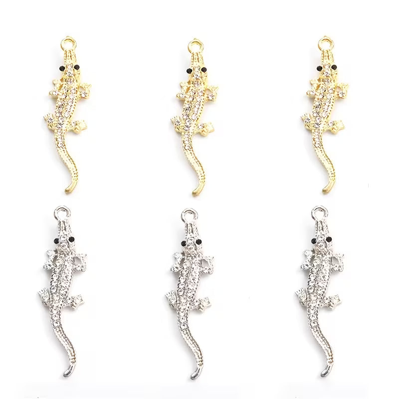 RHINESTONE CROCODILE CHARM