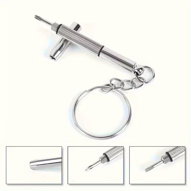 Glasses screwdriver keyring