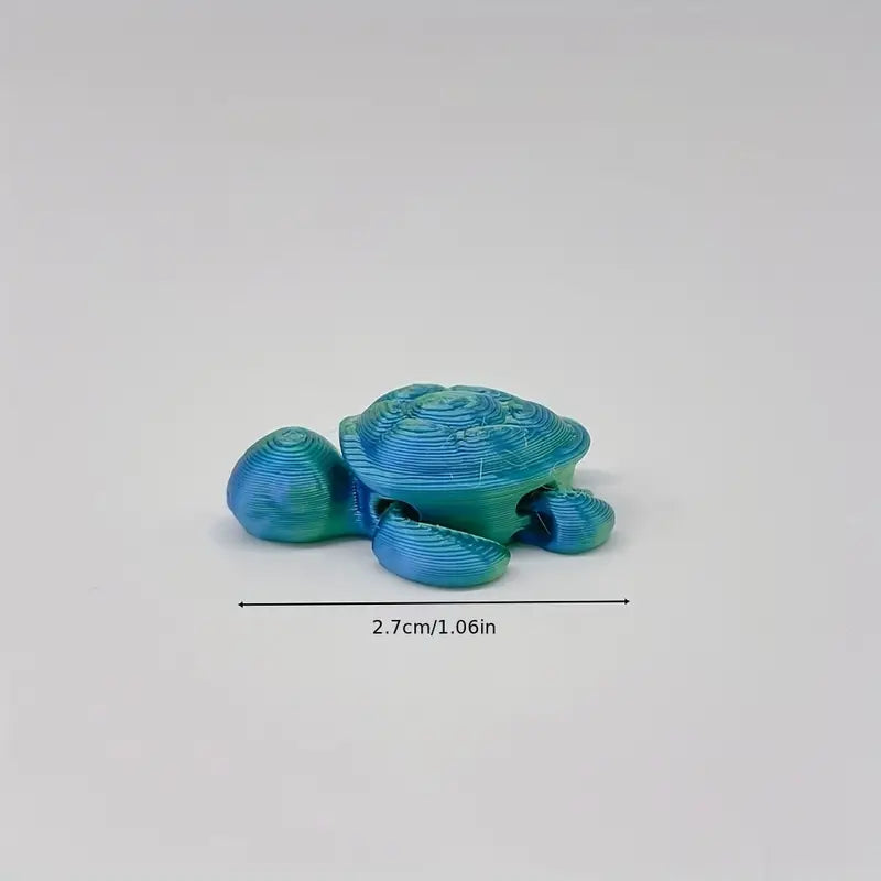 Flexi articulated multi coloured turtle