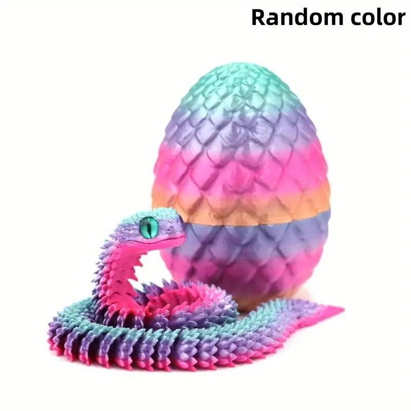 Flexi Articulated Snake And Egg 30cm 11.81in multicoloured