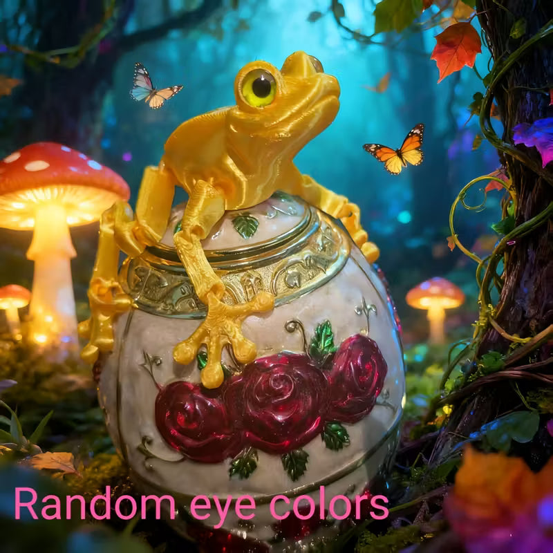 Flexi Articulated Frog Green 10cm 3.91in