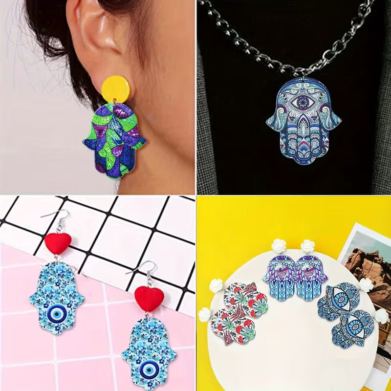 Evil Eye Hand Acrylic Charm