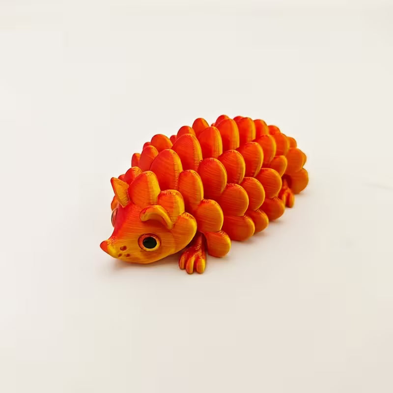 Flexi Articulated Hedgehog Red Blue Green