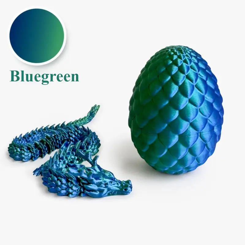 Small Flexi Articulated Dragon and Egg 10cm 3.94in