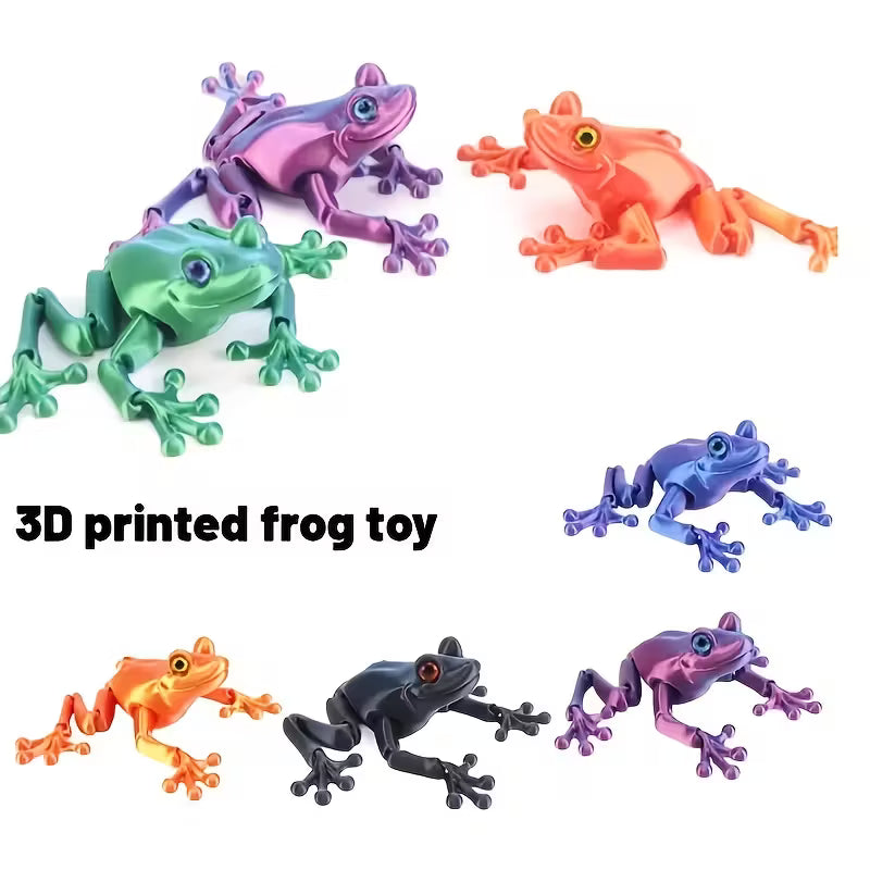 Flexi Articulated Frog Green 10cm 3.91in