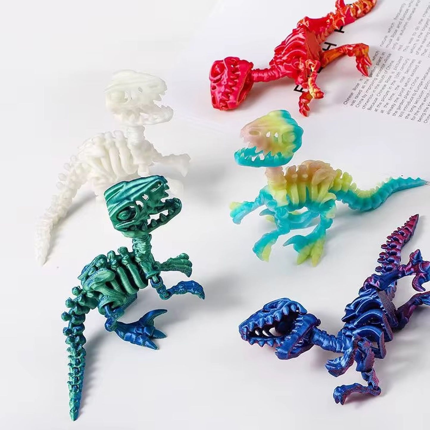 3d articulated skeleton Raptors