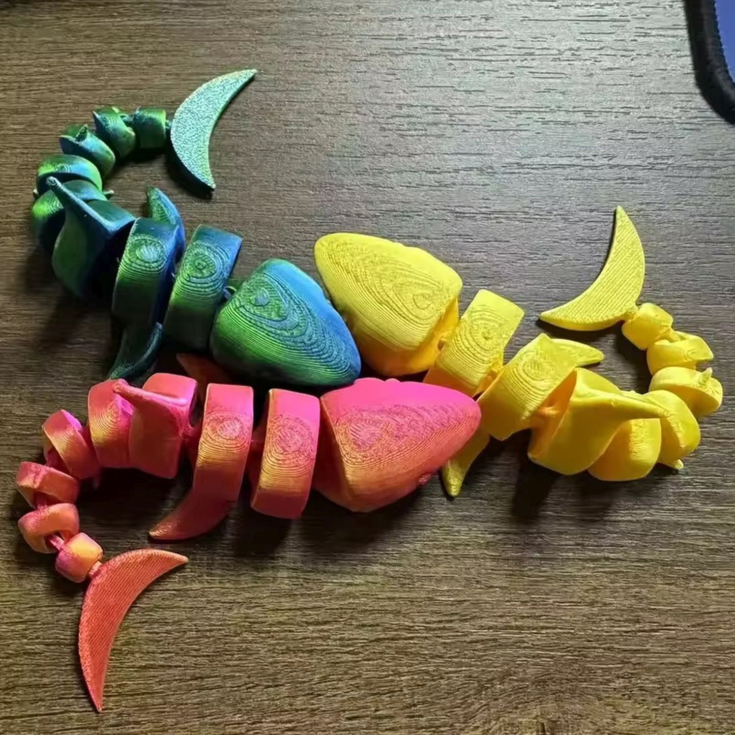 3d articulated solid shark