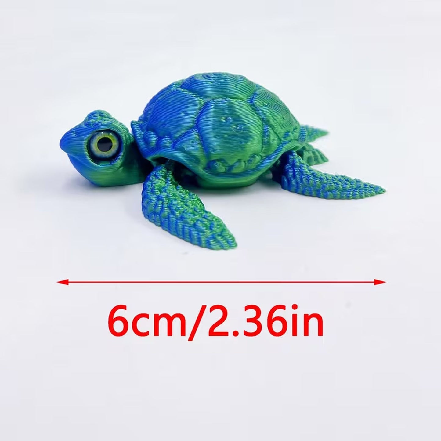 3d articulated small turtle.