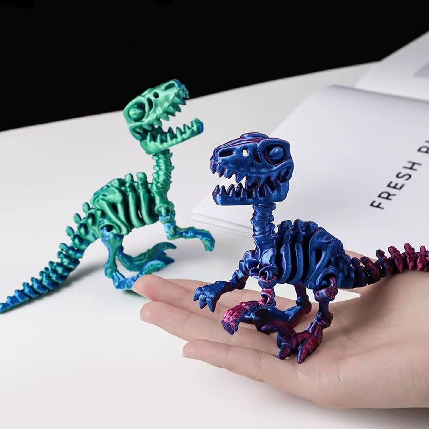 3d articulated skeleton Raptors
