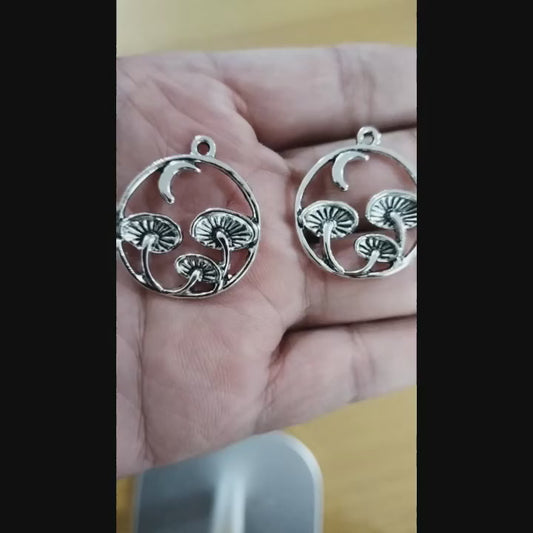 MOON AND MUSHROOM CHARM