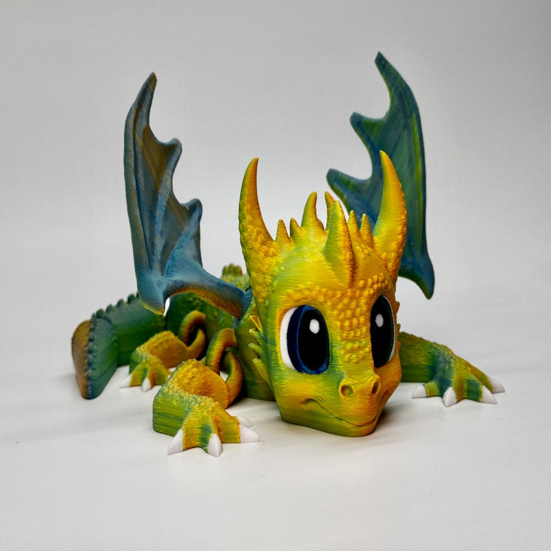 Ryuu full articulated flexi winged dragon