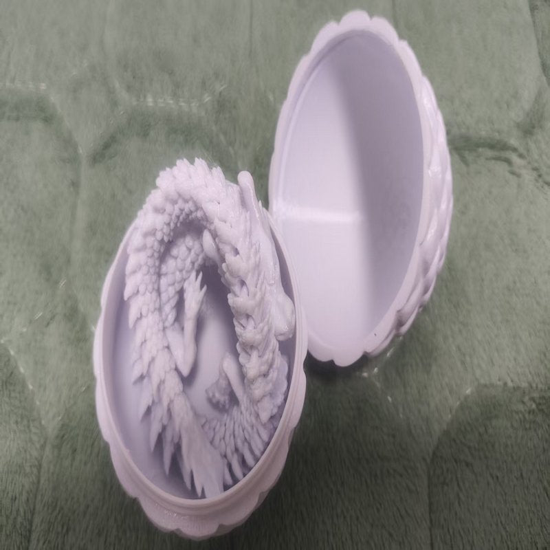 Multicolour Dragon Egg Containing a Fully Articulated Dragon