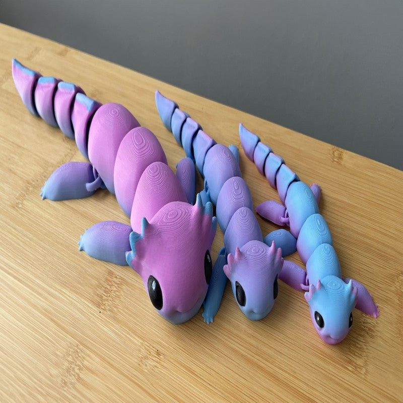 Cute Flexi Happy Articulated Axoloti