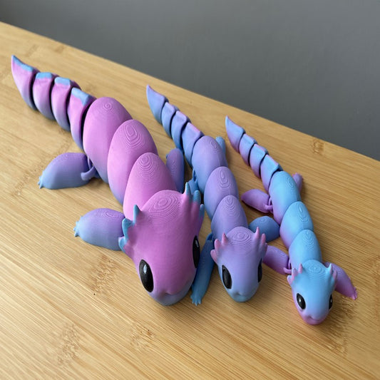 Cute Flexi Happy Articulated Axoloti