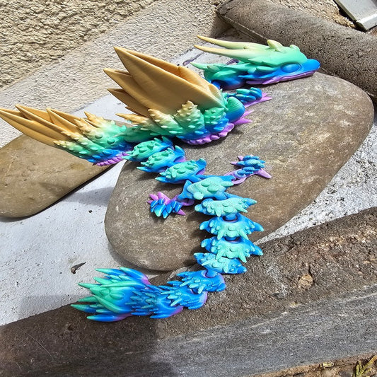 Fully articulated flexi Angel Dragon